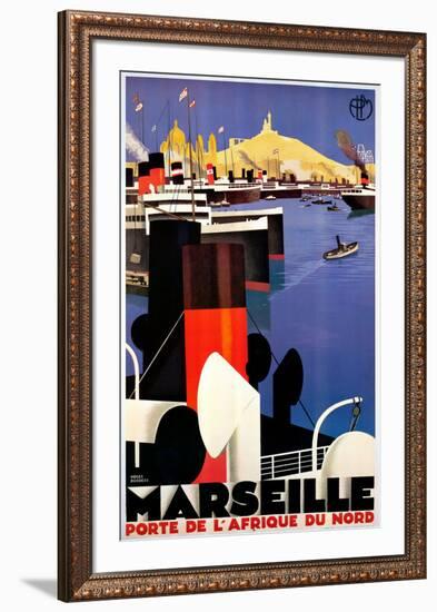 Marseille-Roger Broders-Framed Art Print