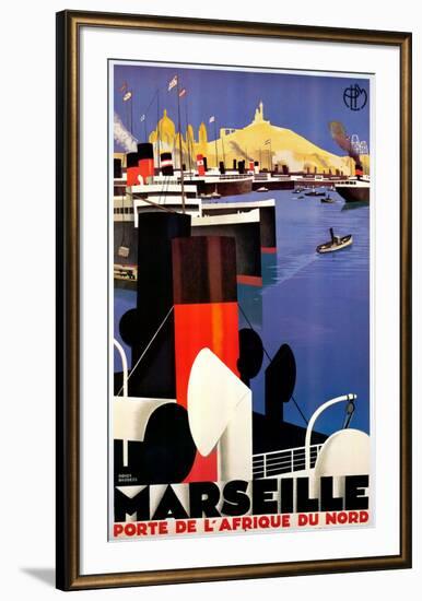 Marseille-Roger Broders-Framed Art Print