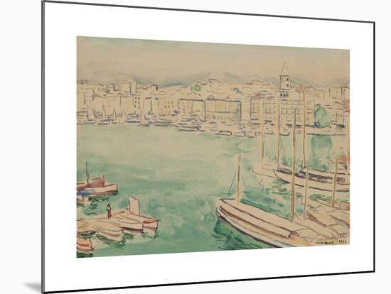 Marseille-Albert Marquet-Mounted Premium Giclee Print