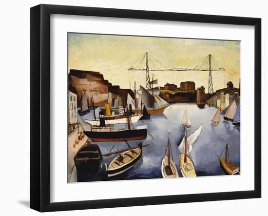 Marseilles Harbour-Christopher Wood-Framed Giclee Print