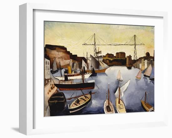 Marseilles Harbour-Christopher Wood-Framed Giclee Print