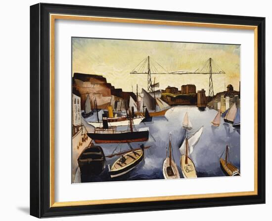 Marseilles Harbour-Christopher Wood-Framed Giclee Print