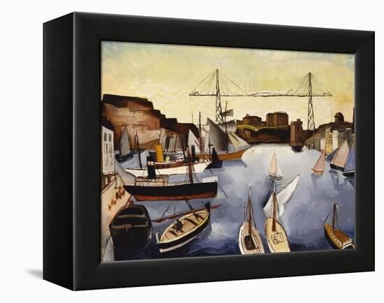 Marseilles Harbour-Christopher Wood-Framed Premier Image Canvas