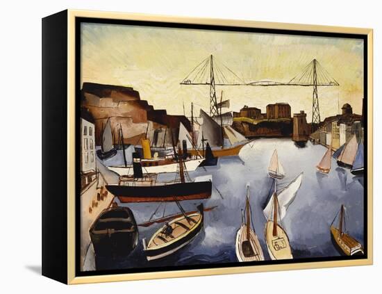 Marseilles Harbour-Christopher Wood-Framed Premier Image Canvas