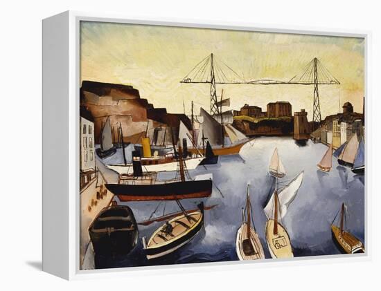 Marseilles Harbour-Christopher Wood-Framed Premier Image Canvas