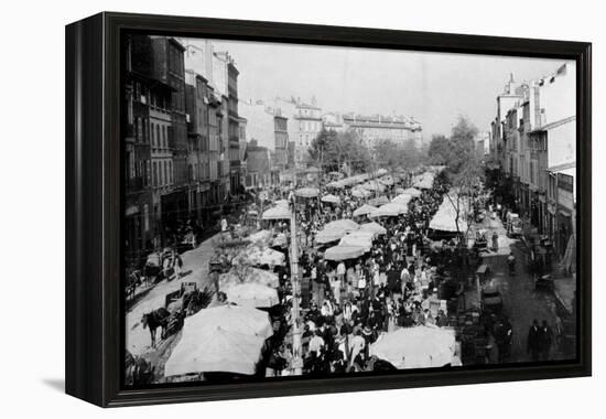 Marseilles the Market of the Julien Course-Brothers Seeberger-Framed Premier Image Canvas