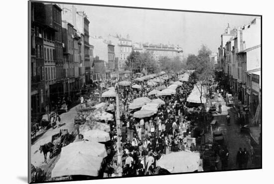Marseilles the Market of the Julien Course-Brothers Seeberger-Mounted Photographic Print