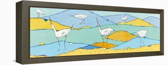 Marsh Egrets I-Phyllis Adams-Framed Stretched Canvas