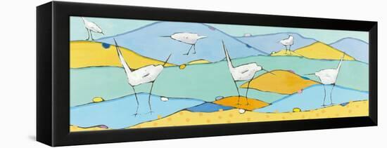 Marsh Egrets I-Phyllis Adams-Framed Stretched Canvas