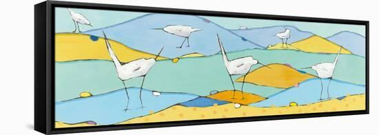 Marsh Egrets I-Phyllis Adams-Framed Stretched Canvas