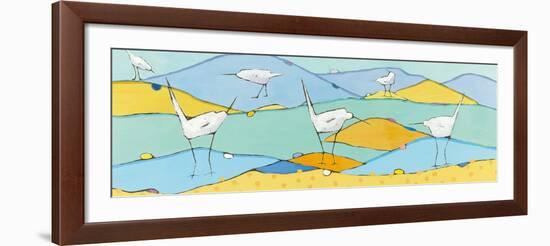 Marsh Egrets I-Phyllis Adams-Framed Art Print