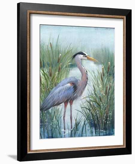 Marsh Heron I-Tim O'toole-Framed Art Print