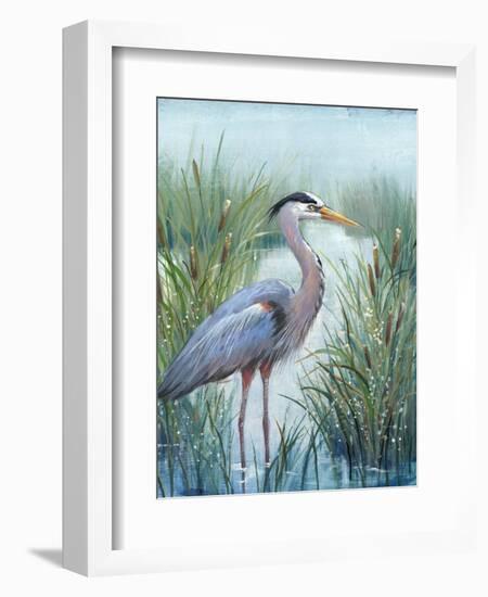 Marsh Heron I-Tim O'toole-Framed Premium Giclee Print