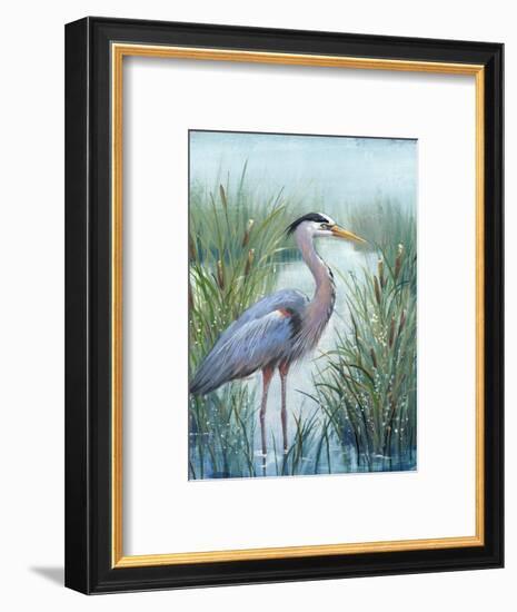 Marsh Heron I-Tim O'toole-Framed Art Print