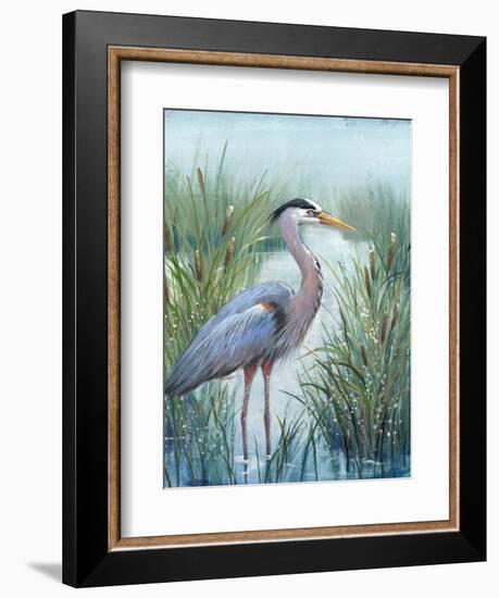 Marsh Heron I-Tim O'toole-Framed Art Print