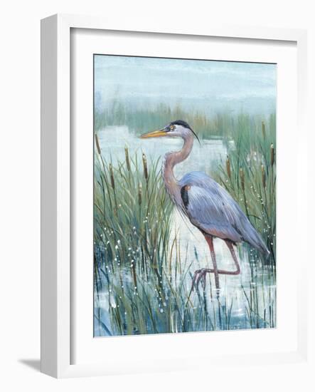 Marsh Heron II-Tim O'toole-Framed Premium Giclee Print