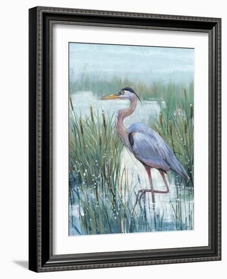 Marsh Heron II-Tim O'toole-Framed Premium Giclee Print