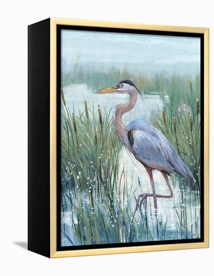 Marsh Heron II-Tim O'toole-Framed Stretched Canvas