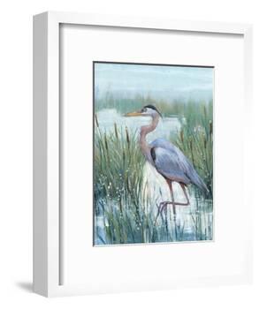 Marsh Heron II-Tim O'toole-Framed Art Print