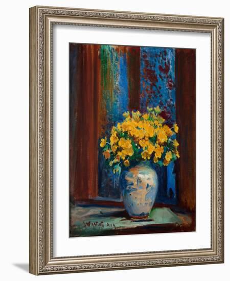 Marsh Marigolds, 1909 (Oil on Canvas)-Leon Wyczolkowski-Framed Giclee Print