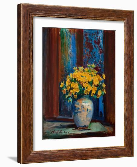 Marsh Marigolds, 1909 (Oil on Canvas)-Leon Wyczolkowski-Framed Giclee Print