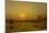 Marsh Sunset, Newburyport, Massachusetts, C. 1876-1882 (Oil on Canvas)-Martin Johnson Heade-Mounted Giclee Print