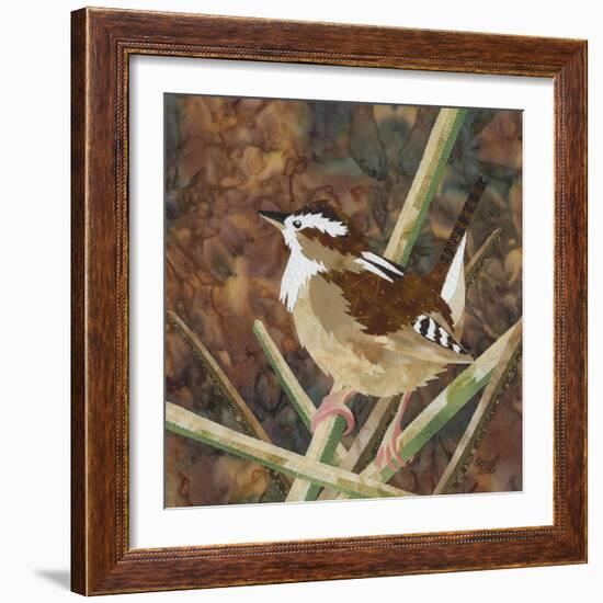 Marsh Wren-Kestrel Michaud-Framed Giclee Print