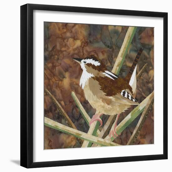 Marsh Wren-Kestrel Michaud-Framed Giclee Print