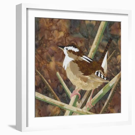 Marsh Wren-Kestrel Michaud-Framed Giclee Print