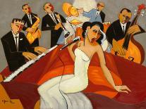 Jazz Orchestra in Blue-Marsha Hammel-Giclee Print