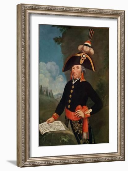 Marshal Andre Massena (1758-1817) Duke of Rivoli (Oil on Canvas)-French School-Framed Giclee Print