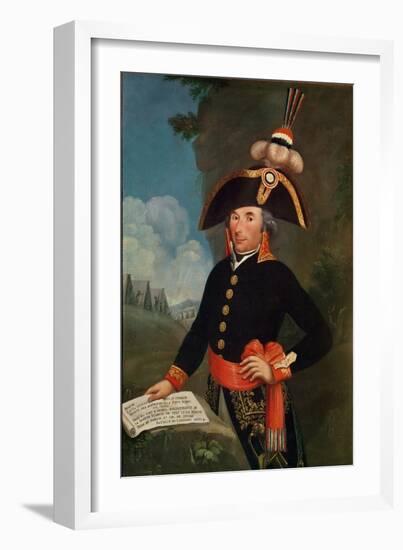 Marshal Andre Massena (1758-1817) Duke of Rivoli (Oil on Canvas)-French School-Framed Giclee Print