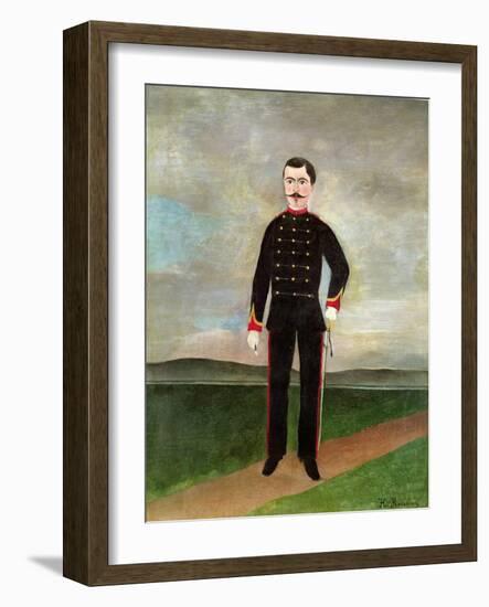 Marshal Des Logis Frumence-Biche of the 35th Artillery, C.1893-Henri Rousseau-Framed Giclee Print