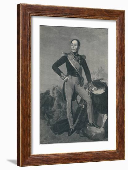 'Marshal Emmanuel, Marquis De Grouchy', c1834, (1896)-Henry Wolf-Framed Giclee Print