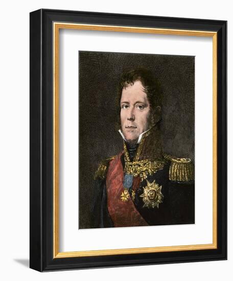 Marshal Michel Ney, Commander of Napoleon's Old Guard at Waterloo-null-Framed Giclee Print