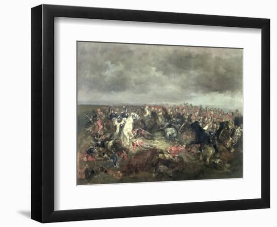 Marshal Ney (1769-1815) at Waterloo, 1869 (Oil on Canvas)-Henri-Louis Dupray-Framed Giclee Print