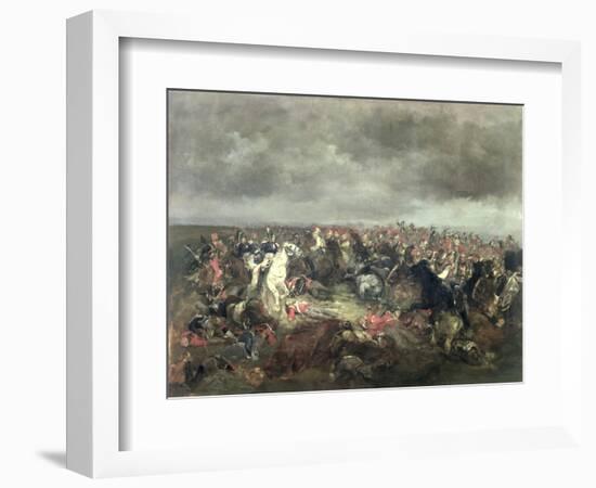 Marshal Ney (1769-1815) at Waterloo, 1869 (Oil on Canvas)-Henri-Louis Dupray-Framed Giclee Print