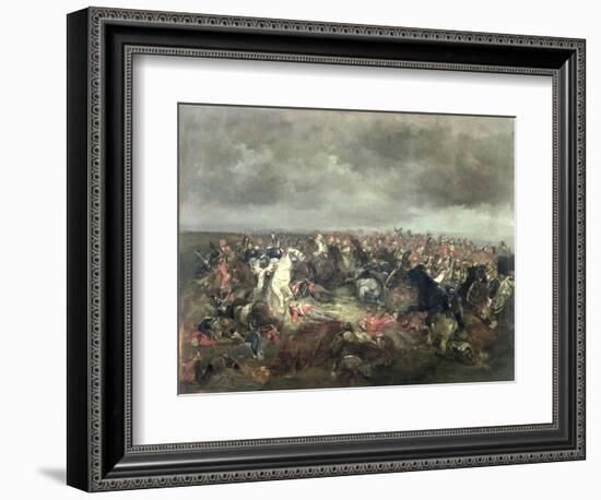 Marshal Ney (1769-1815) at Waterloo, 1869 (Oil on Canvas)-Henri-Louis Dupray-Framed Giclee Print