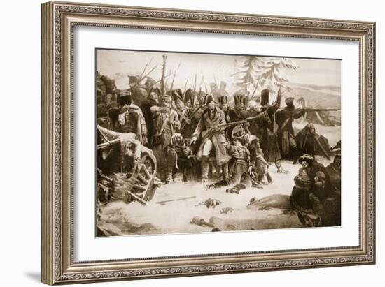 Marshal Ney Supporting the French Rearguard-Adolphe Yvon-Framed Giclee Print