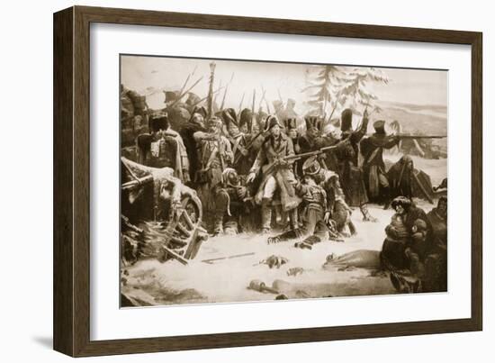 Marshal Ney Supporting the French Rearguard-Adolphe Yvon-Framed Giclee Print