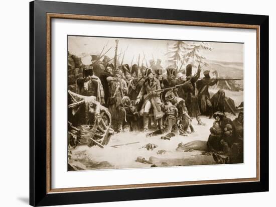 Marshal Ney Supporting the French Rearguard-Adolphe Yvon-Framed Giclee Print