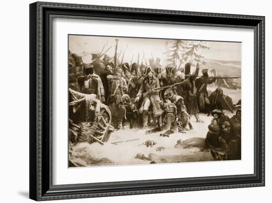 Marshal Ney Supporting the French Rearguard-Adolphe Yvon-Framed Giclee Print