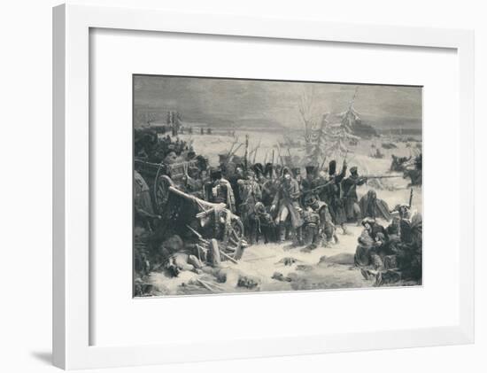 'Marshal Ney Sustaining The Rear-Guard of the Grand Army', 1812, (1896)-Henry Wolf-Framed Giclee Print