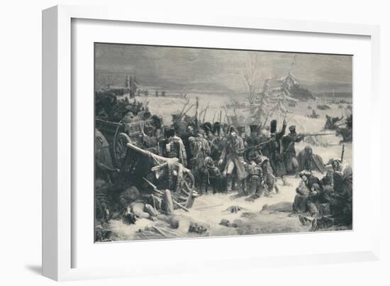 'Marshal Ney Sustaining The Rear-Guard of the Grand Army', 1812, (1896)-Henry Wolf-Framed Giclee Print