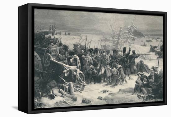 'Marshal Ney Sustaining The Rear-Guard of the Grand Army', 1812, (1896)-Henry Wolf-Framed Premier Image Canvas