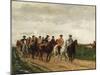 Marshal Saxe and His Troops, 1866-Jean-Louis Ernest Meissonier-Mounted Giclee Print