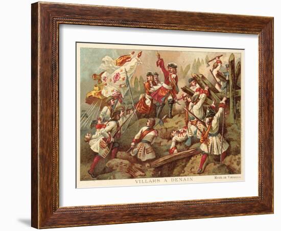 Marshal Villars at the Battle of Denain, France, 1712-Jean Alaux-Framed Giclee Print