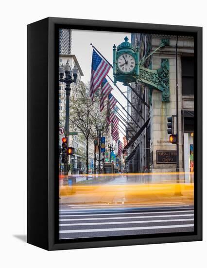 Marshall Field Clock Chicago-Steve Gadomski-Framed Premier Image Canvas