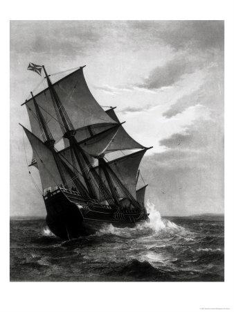 The Mayflower, Engraved and Pub. by John A. Lowell, Boston, 1905