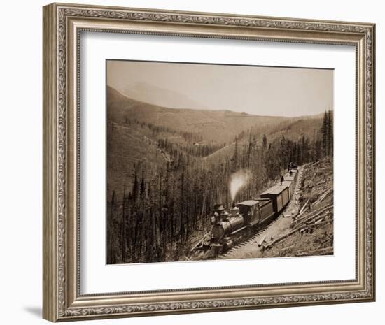 Marshall Pass, Colorado, Westside, 1880-1881-William Henry Jackson-Framed Art Print